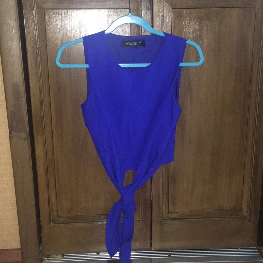 Blue crop top from Akira
